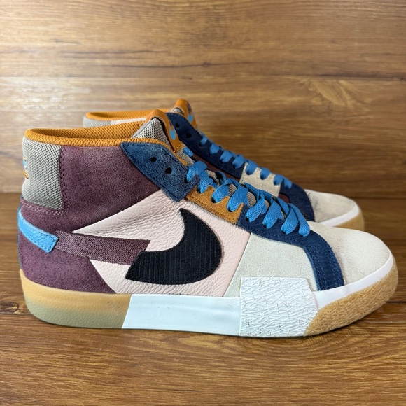 Nike Other - Nike SB Zoom Blazer Mid Premium ‘Mosaic Pack’ Suede Sneakers Men’s Size 7.5 Shoe